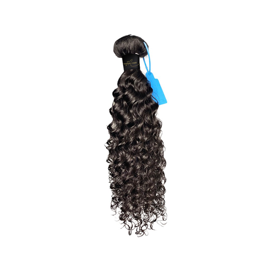 Hair extensions with tight and lively curls.